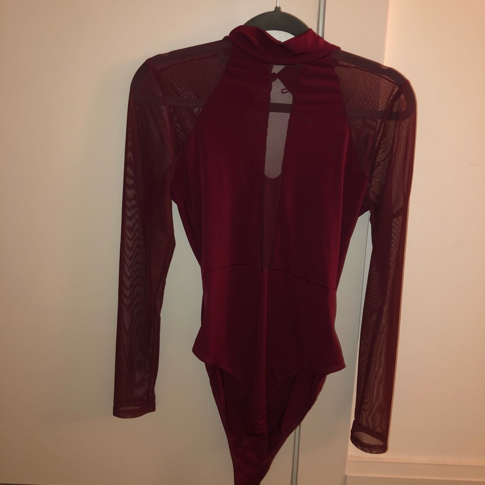 Charlotte Russe NEVER WORN Sheer Cut Out Bodysuit